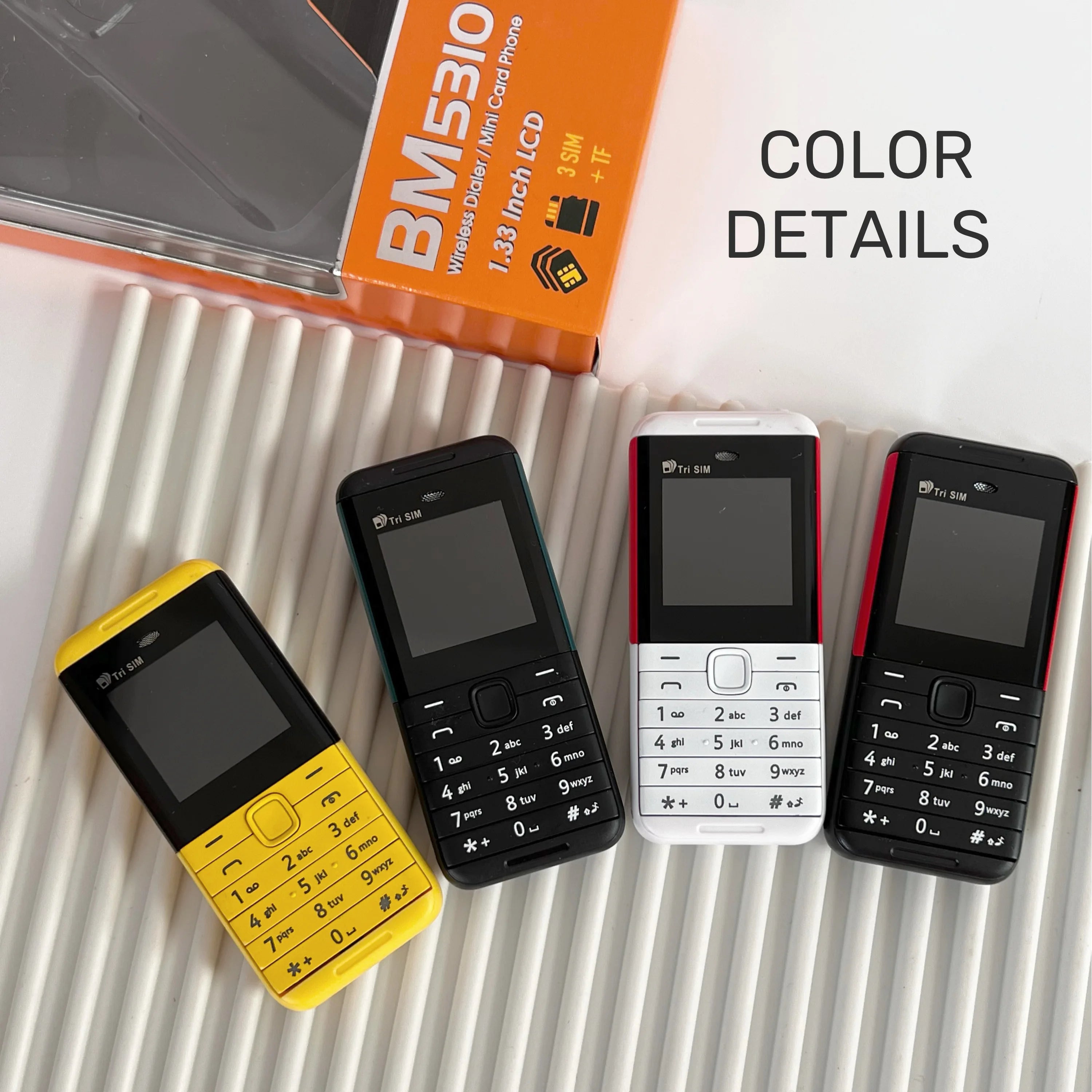 SERVO BM5310 Small Cell Phone 3 SIM Card 1.3" Screen Mini Mobile Phones Auto Call recorder Bluetooth dial Speed dial Cellphones