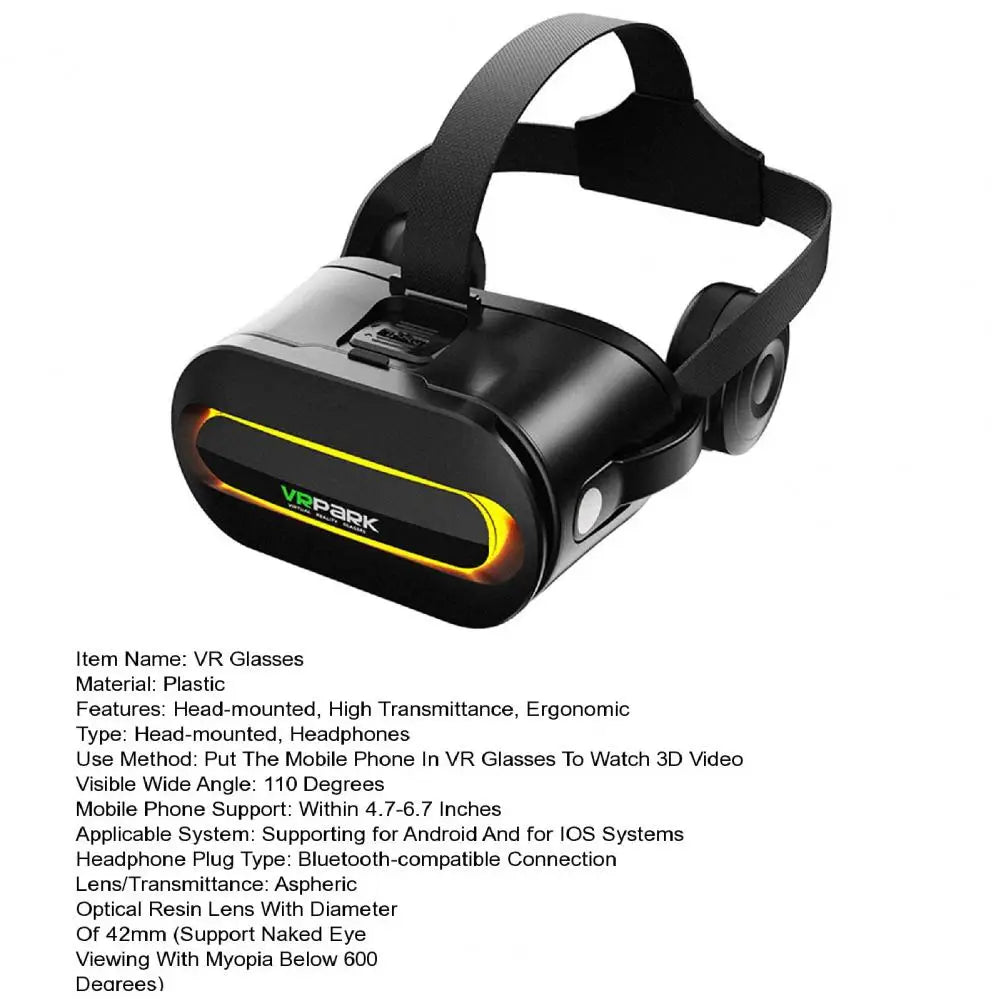 VR Headset for Smartphones - Adjustable Immersive Smart Glasses Tidesmit