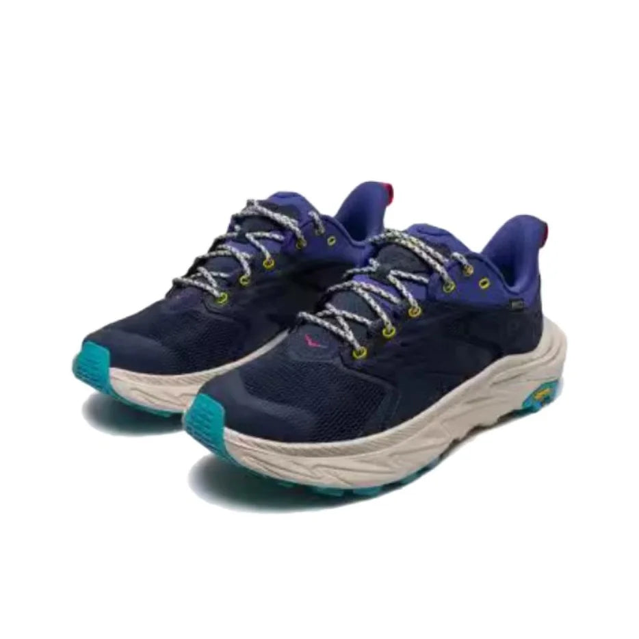 HOKA ONE ONE Anacapa 2 Slip Resistant Abrasion Resistant Low top Trail Running Shoes Men's Blue 1141632F-VMN