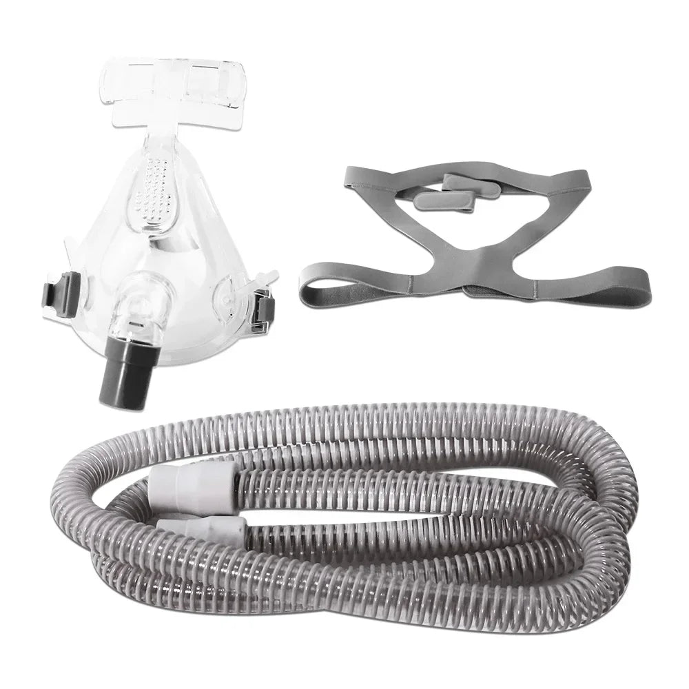 Comfortable CPAP Full Face Mask Adjustable Strap Respirator For Cushion Travel Anti Snoring Stopper Solution Tools Sleep Help