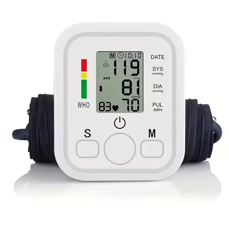 Arm Blood Pressure Monitor Pressure Sensor Monitor BP Equipment Automatic Tonometer Digital Tensiometer LED Display Arm Cuff