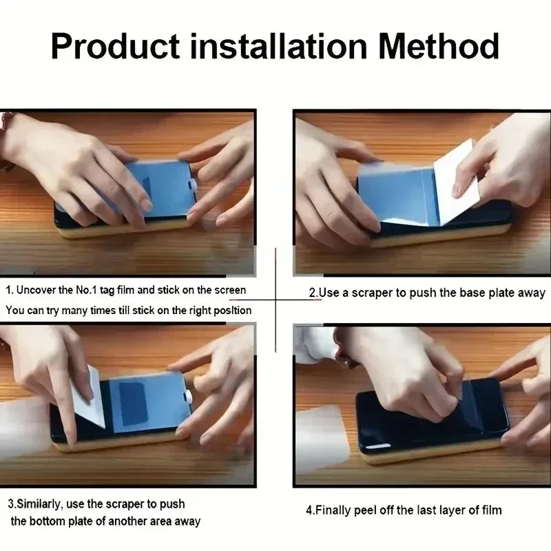 Privacy Screen Protector for iPhone | 3-Pack Anti-Spy Hydrogel Film Tidesmit