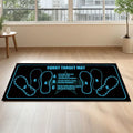 80*35CM Squat Step Position Guide Mat Multipurpose Work Out Mat Leg Muscle Targeting Training Hip Muscle Mat for Yoga Pilates