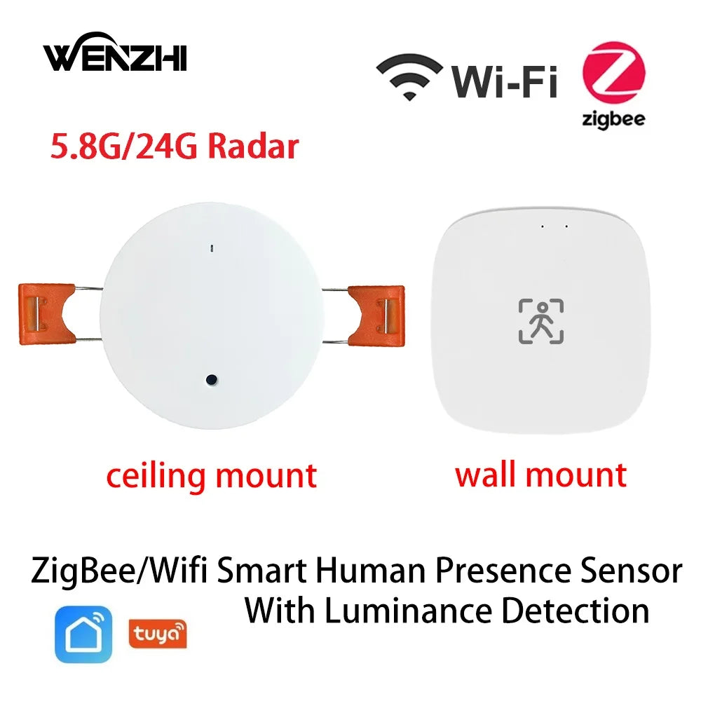MmWave Human Presence Sensor with Luminance Detection for Smart Homes Tidesmit