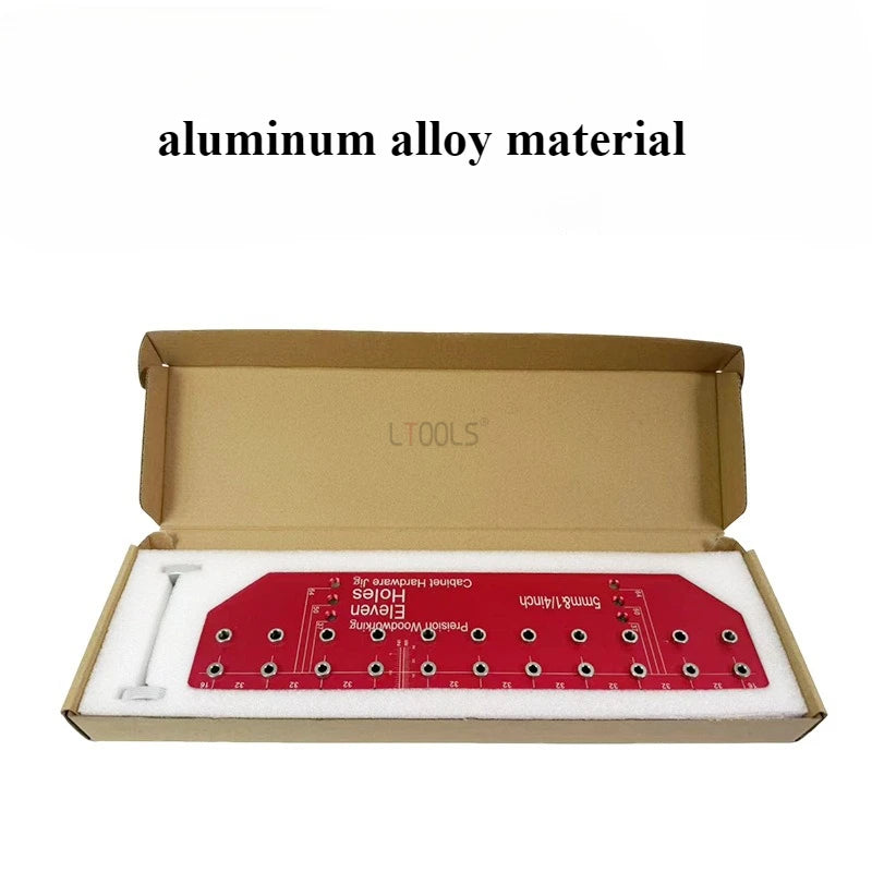 Puncher Hinge Shelf Pin Jig Set Aluminium Alloy Shelf Pin Drill Guide for Cabinet Shelf Installation Tools Clear Markings