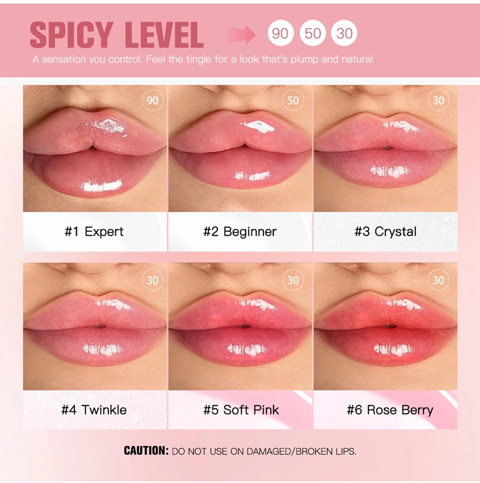 Lip Plumper Gloss Hydrating Shine - Nourishing Formula for Fuller Lips Lip Care Tidesmit