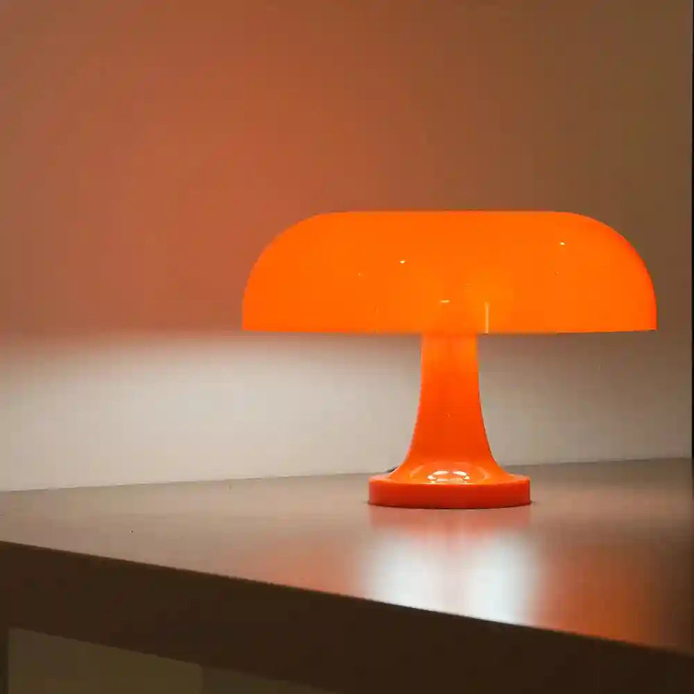 Mushroom Table Lamp - Bauhaus Bedside LED Light, 25cm Adjustable Desk Lamp Tidesmit