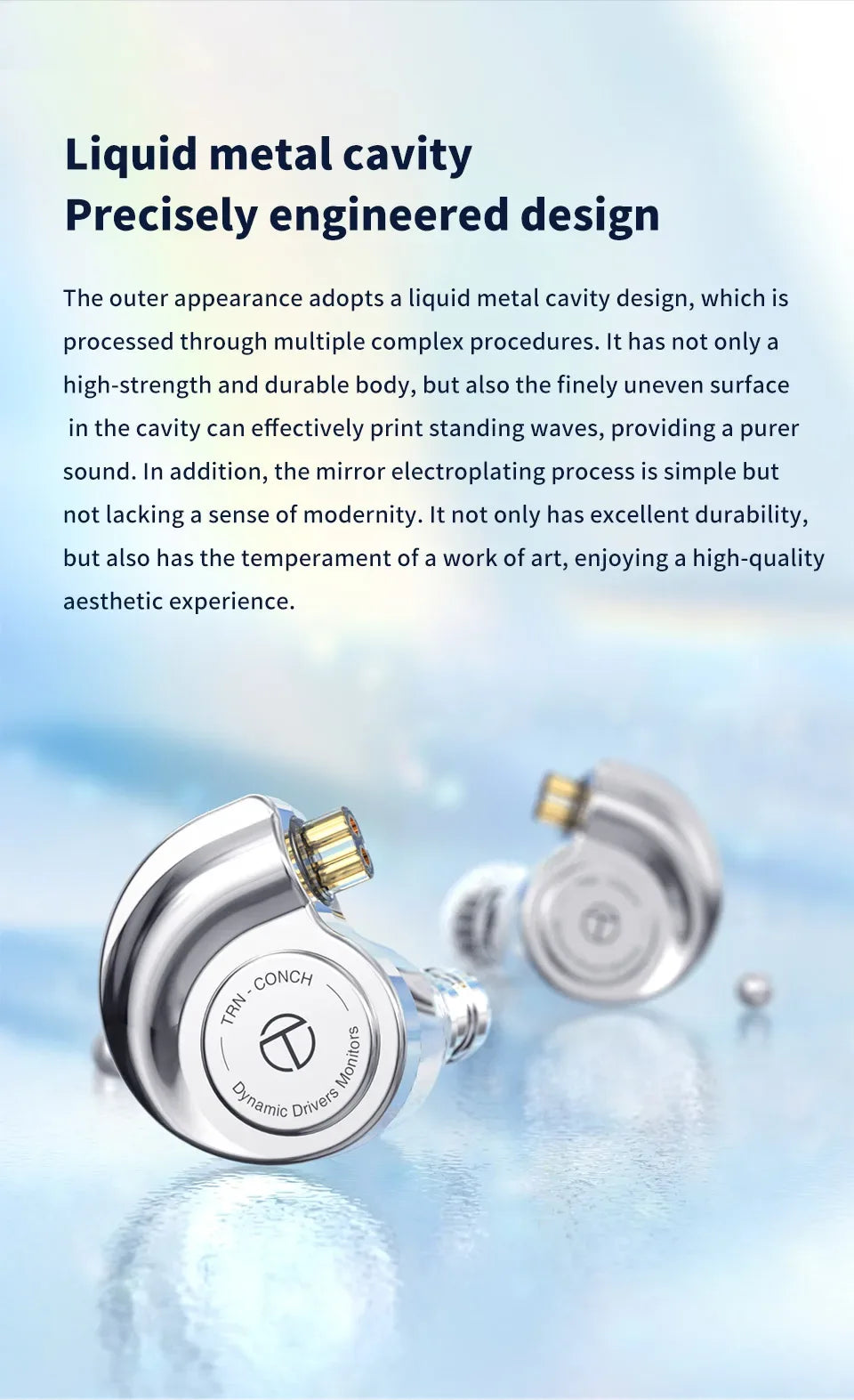 TRN Conch Earphone High-Performance DLC Diamond Diaphragm Dynamic in-Ear Monitors Music Monitors Tuning Wireless earbuds trn v80 Tidesmit