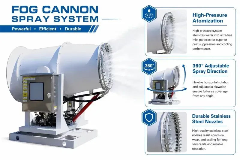 Tidesmit Remote Control Fog Cannon 60m 380V