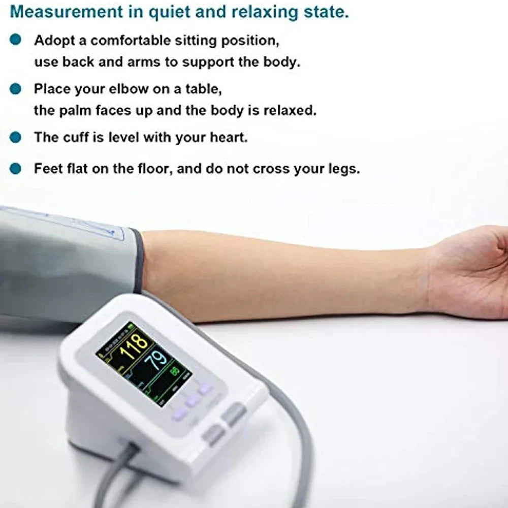 CONTEC08A Digital Blood Pressure Monitor Pediatric NIBP Software Sphygmomanometer Choosable Neonate Cuff OR SpO2 Probe
