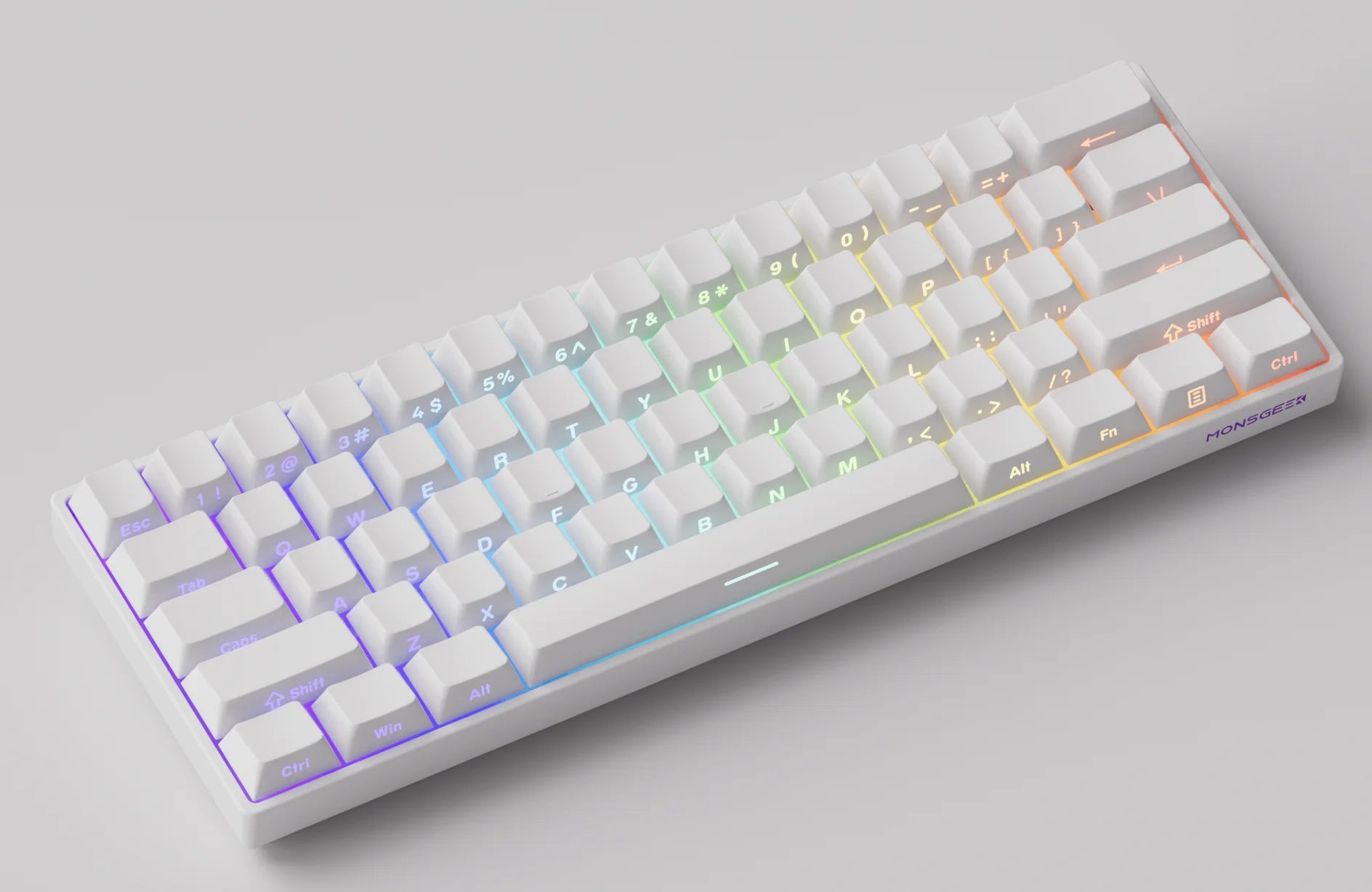 Akko MonsGeek FUN60 Mechanical Keyboard Magnetic Switch 60% Gaming Keyboards Rapid Trigger 0.01mm 8K ARGB HE/TMR Custom Keyboard