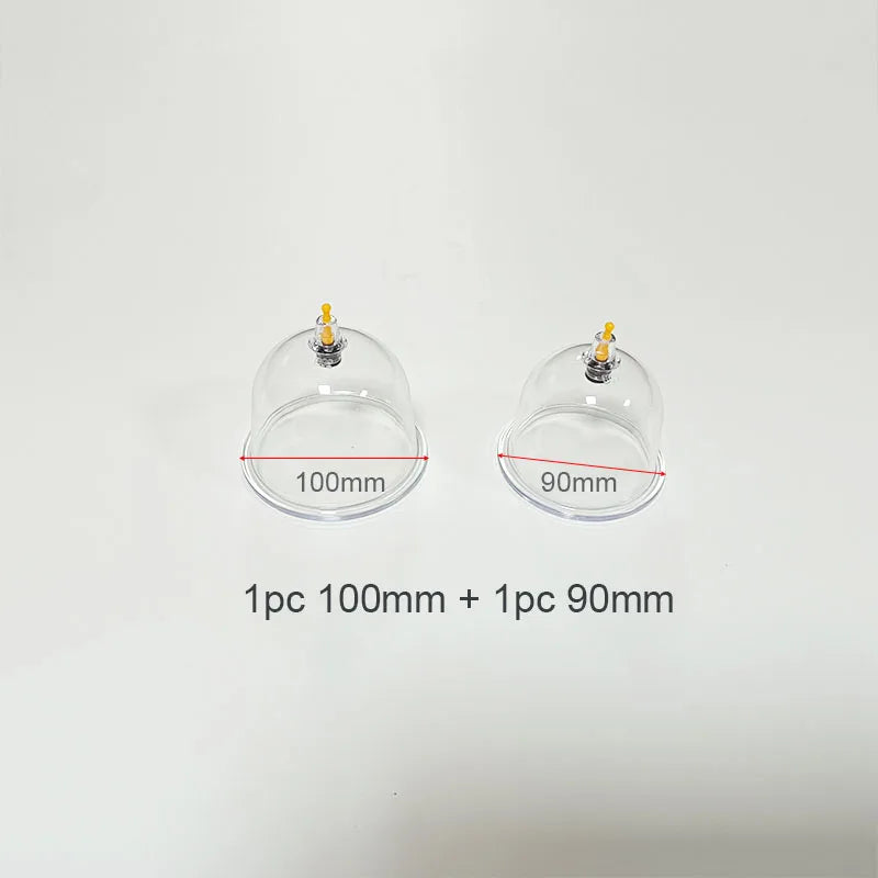 Breast Enhancement Vacuum Pump – Professional Lifting Suction Cup System Fascia Gun 1pc 100mm 1pc 90mm Tidesmit
