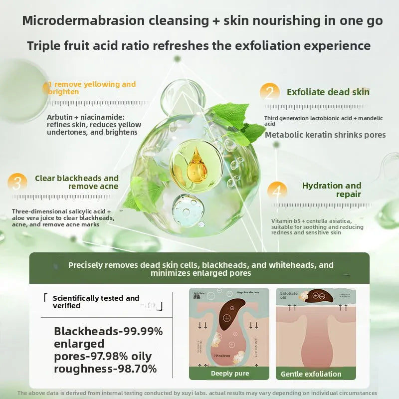 Aloe Vera Exfoliating Gel 300g - Professional Deep Pore Cleansing Face Scrub Scrubs Treatments Tidesmit