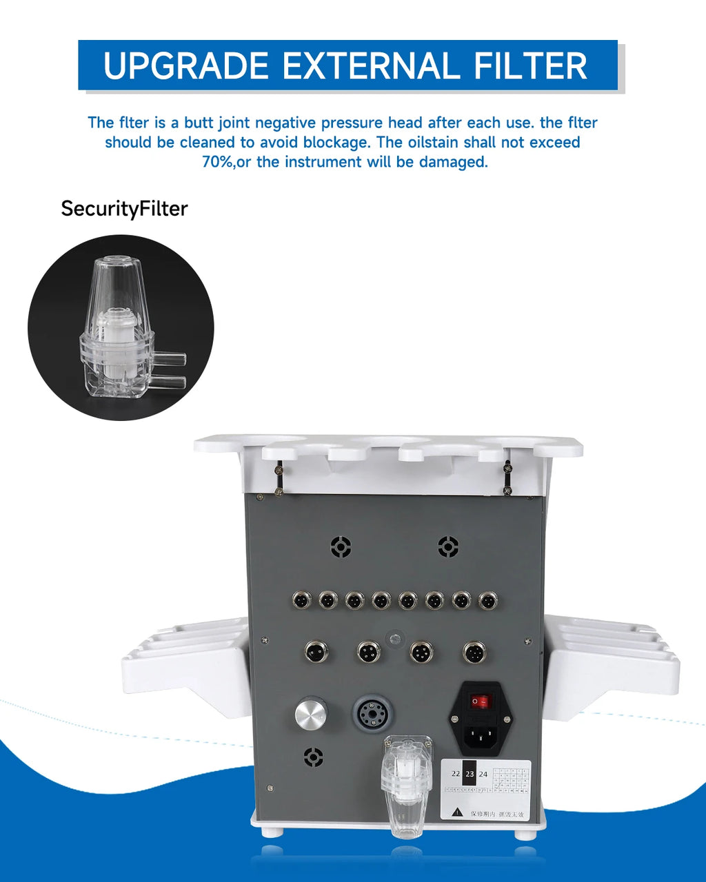 Ultrasonic Cavitation Machine 6-in-1 Body Slimming Device Body Shaping Massage Equipment Tidesmit