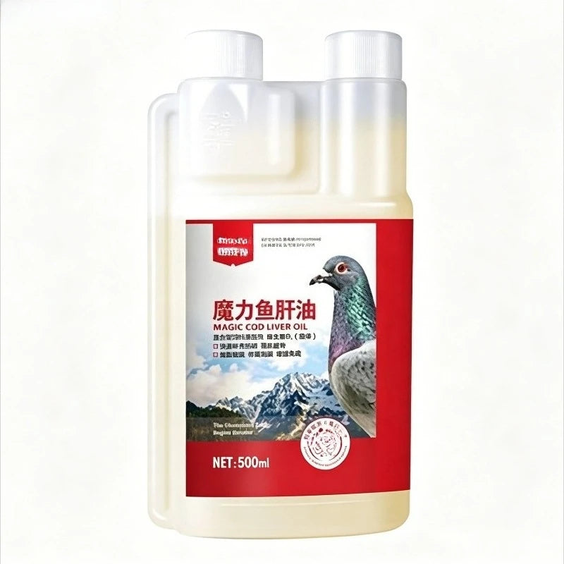 100ml Pigeon Cod Liver Oil Supplement, with Vitamins A & Vitamins D3 for Digestive & Muscle Support