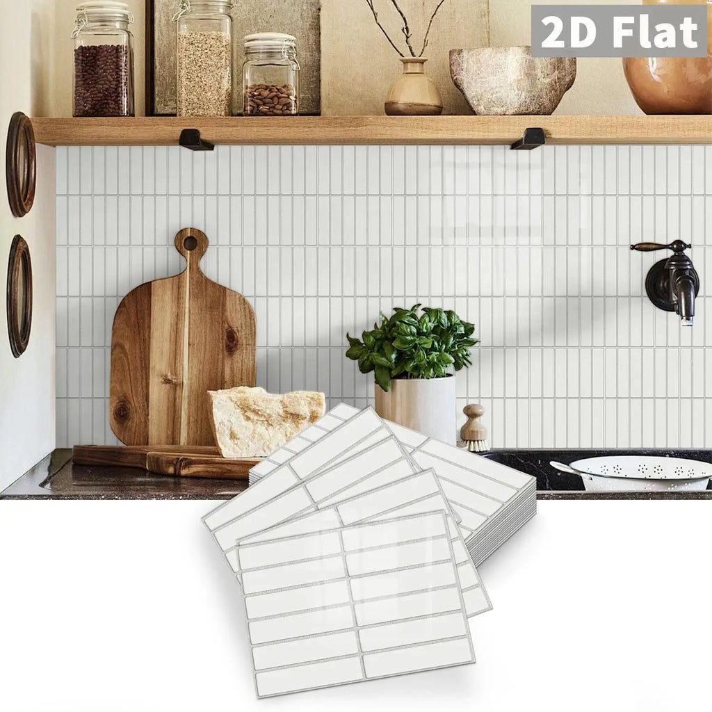 Peel-and-stick self-adhesive tile stickers Self-adhesive tile decals Kitchen and bathroom backsplash decoration Bedroom decor