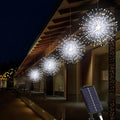 Solar Light Outdoor 4 Pack, Hanging Fairy Lights Strom, 8 Modes Dimmable Waterproof, For Party Garden Decoration