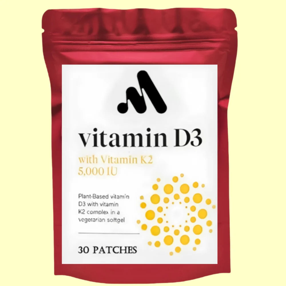 Vitamin D3 5000 IU + Vitamin K2 1100 Mcg Plus Patches 30 Patches