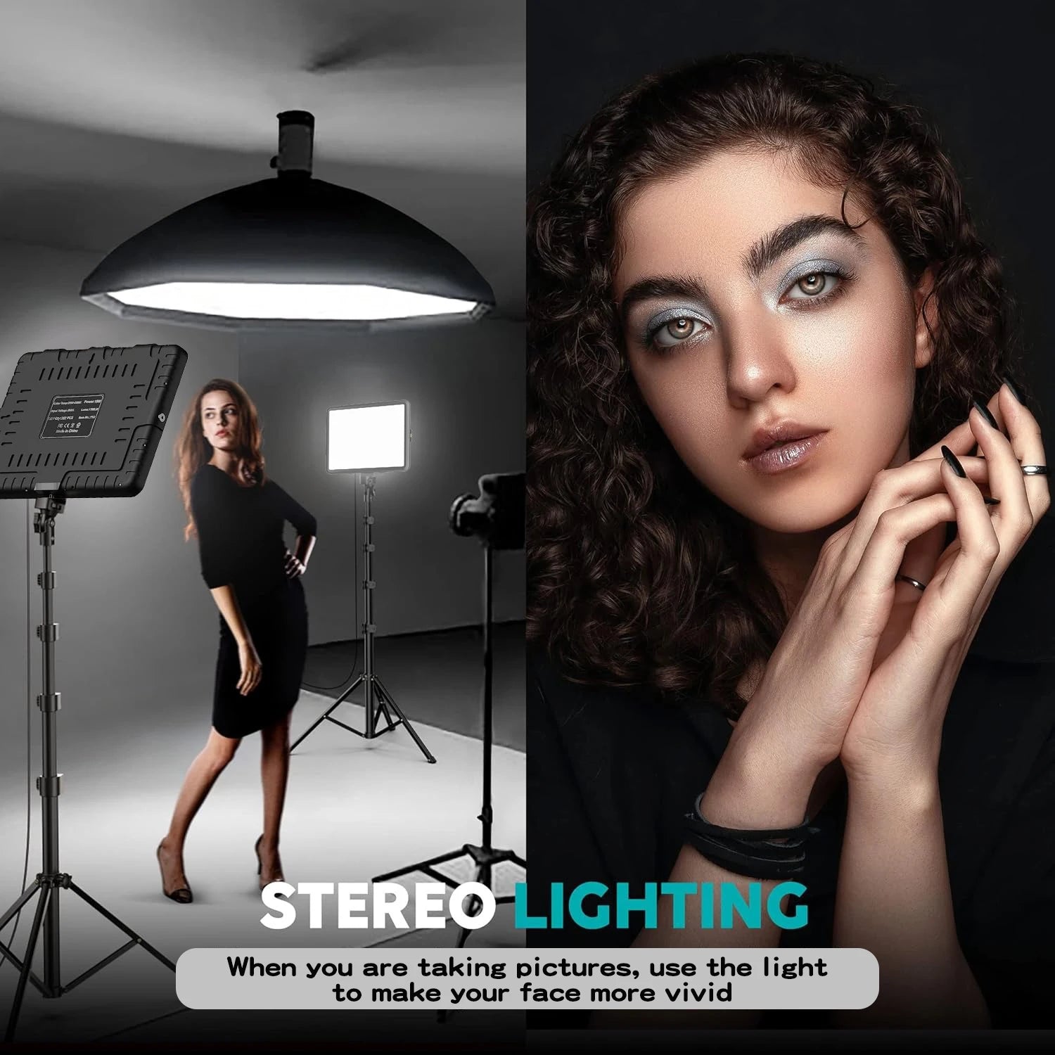 LED Video Light Kit | Adjustable Studio Lighting for Content Creation Tidesmit