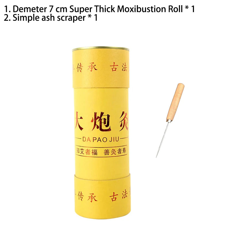 Moxibustion Roll 7cm Thick Pure Moxa Stick for Meridian Therapy Relaxation Treatment 1 Tidesmit