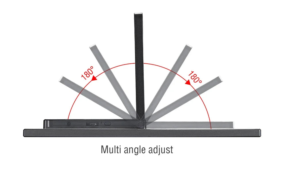 Anmite 16-Inch 144Hz Portable Touch Monitor Non-touch optional 1200P For XBox PS4 / 5 Switch Cell Phone PC Loptop Extension