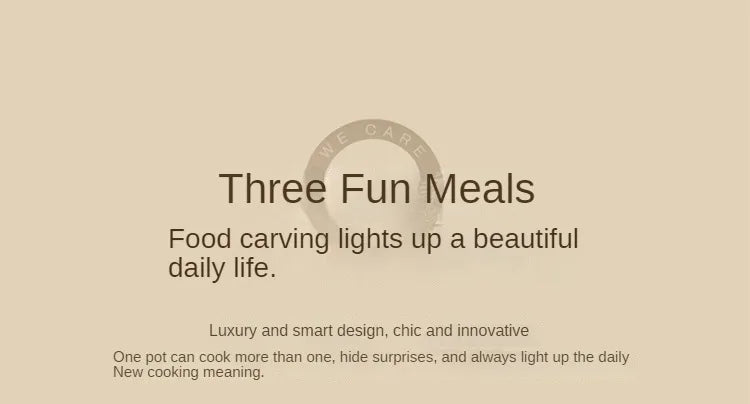 Promotional slide with meal concept text and no visible product