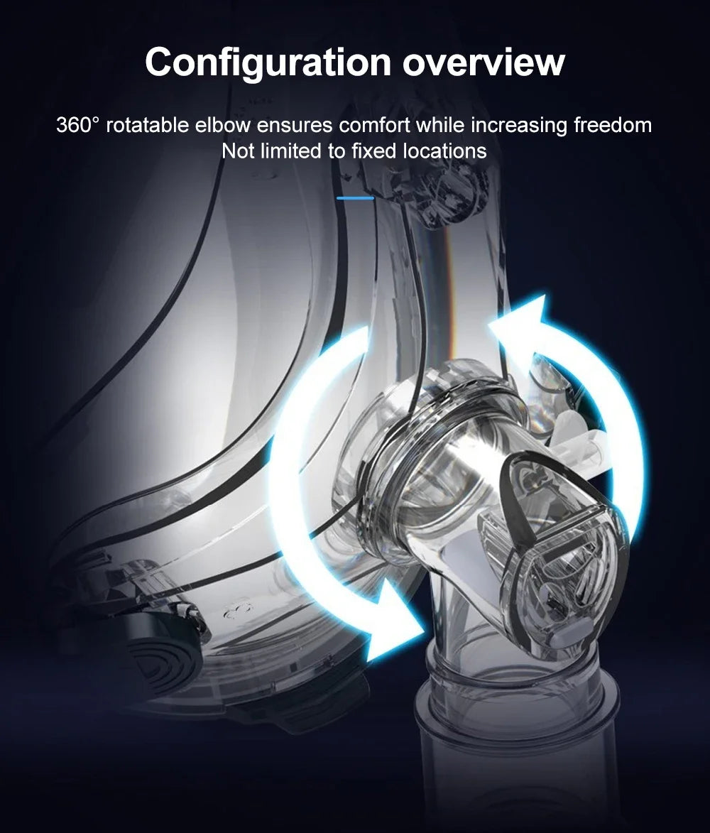 Resoxy CPAP Full Face Mask & Headgear Auto CPAP/BiPAP Mask Improved Comfort Anti Snoring Relief Sleep Apnea CPAP FULL Face Mask
