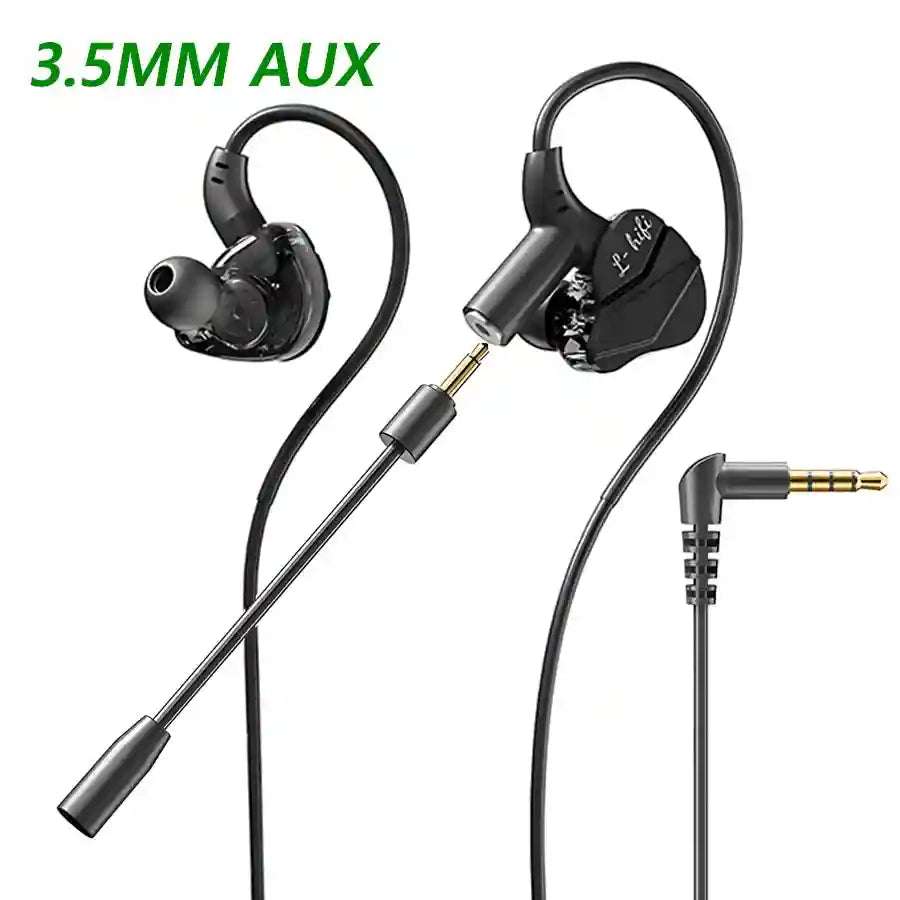 Gaming Earbuds 7.1 Surround Sound with Dual Mic by Tidesmit 3.5mm Tidesmit