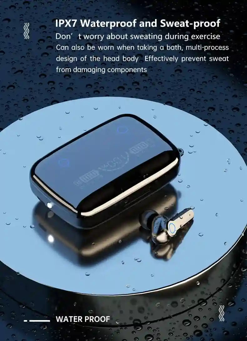 Wireless Bluetooth Gaming Earbuds with Active Noise Cancellation - Black Tidesmit