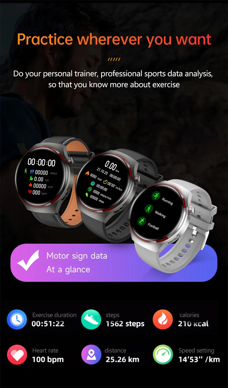 For WATCH 4 PRO Smart Watch Men Space Exploration Edition Bluetooth Call GPS NFC Heart Rate Sports SmartWatch 2026 New