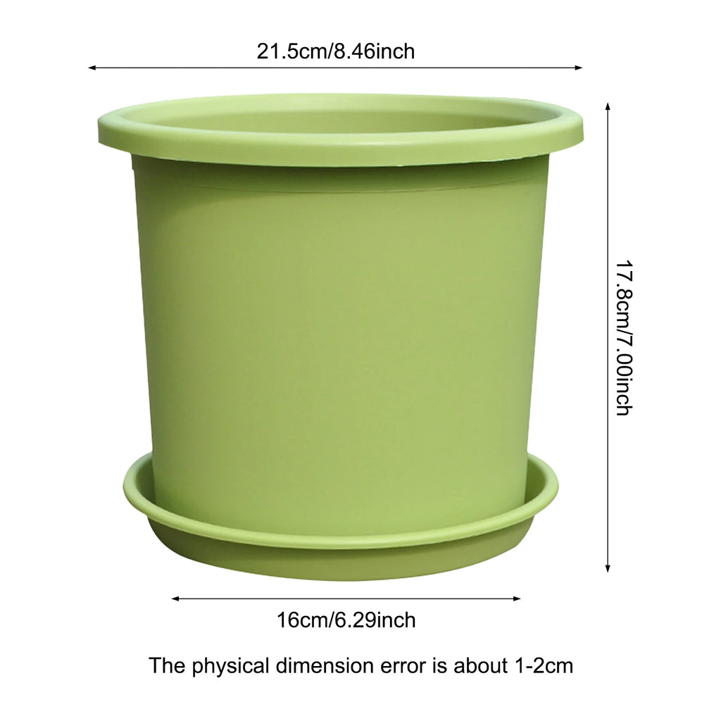 Thickened Plastic Flowerpot Large Water Absorbing Flowerpot For Garden Courtyard Balcony Planting Gardening Accessories 1pc