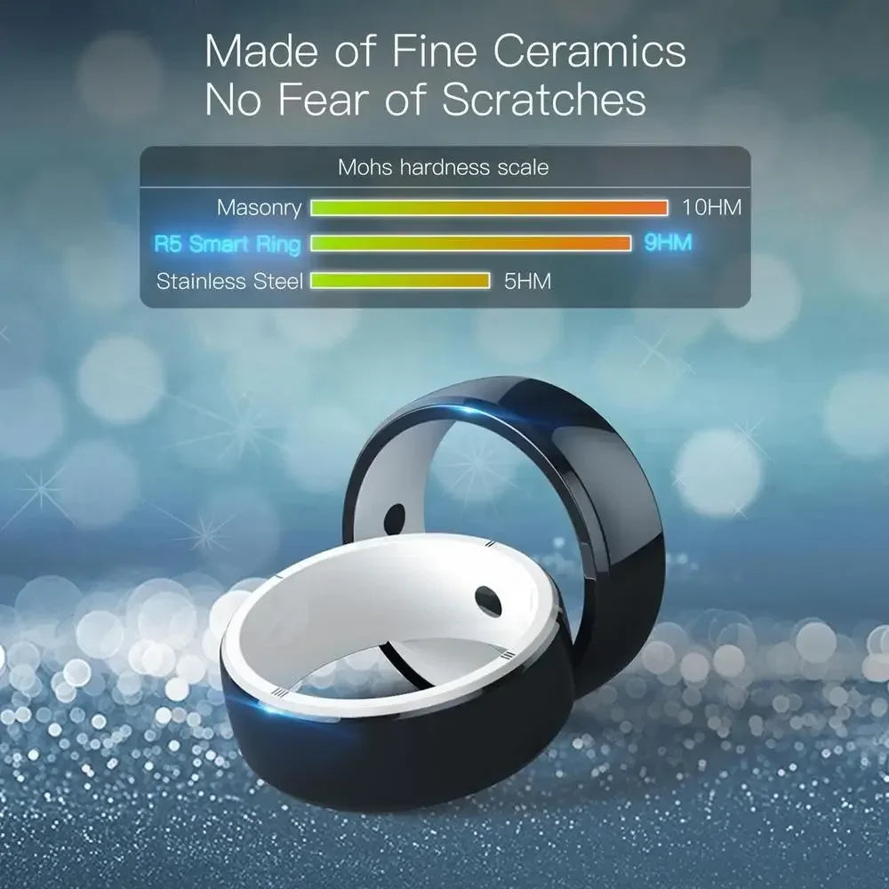 Smart Health Ring with NFC & Biometric Sensor | Tidesmit Tidesmit