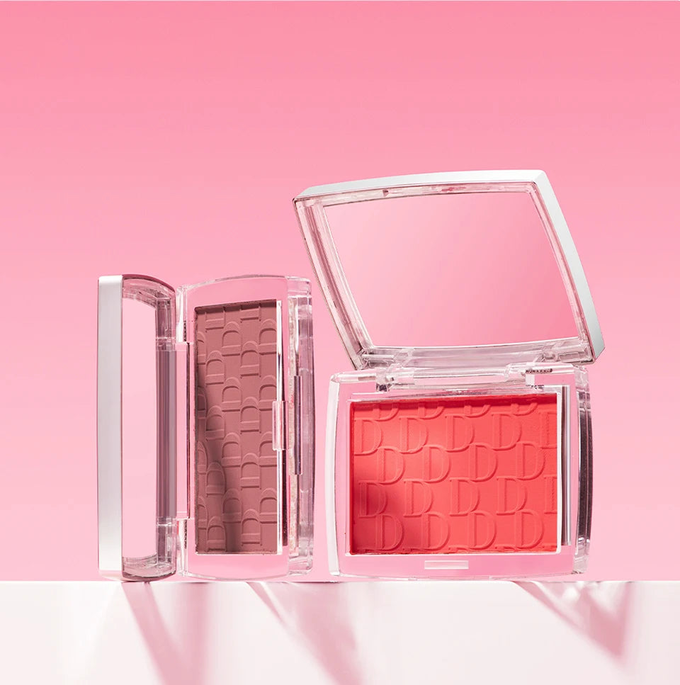 Tidesmit matte peach rouge contour shadow palette shade swatch showing natural waterproof face makeup texture