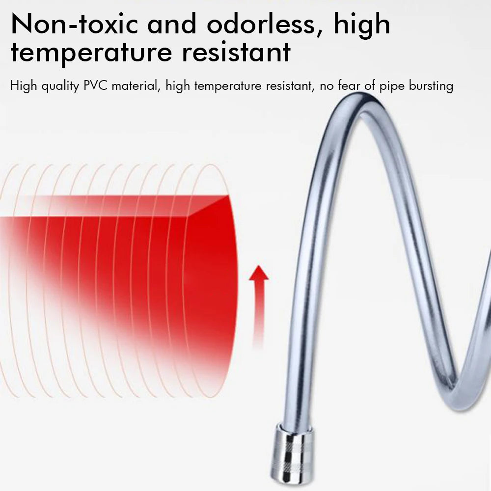 Shower Hose Accessories Rubber Tube 1.2/1.5M Bidet Sprayer Replacement ABS Flexible Handheld Shower Hose Non Toxic Spare Tube