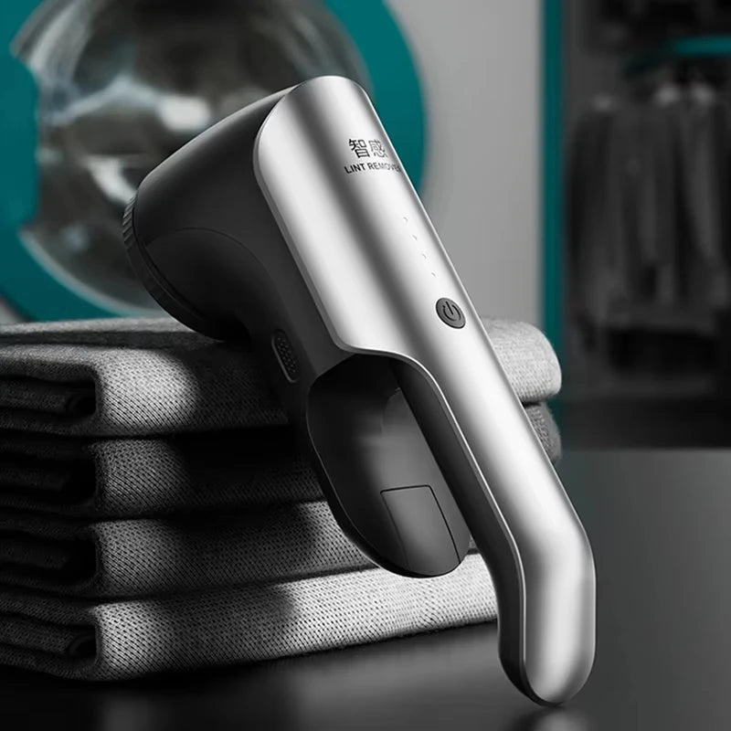 Tidesmit 45W commercial electric lint remover showing precision shaving head for efficient fabric hairball trimming