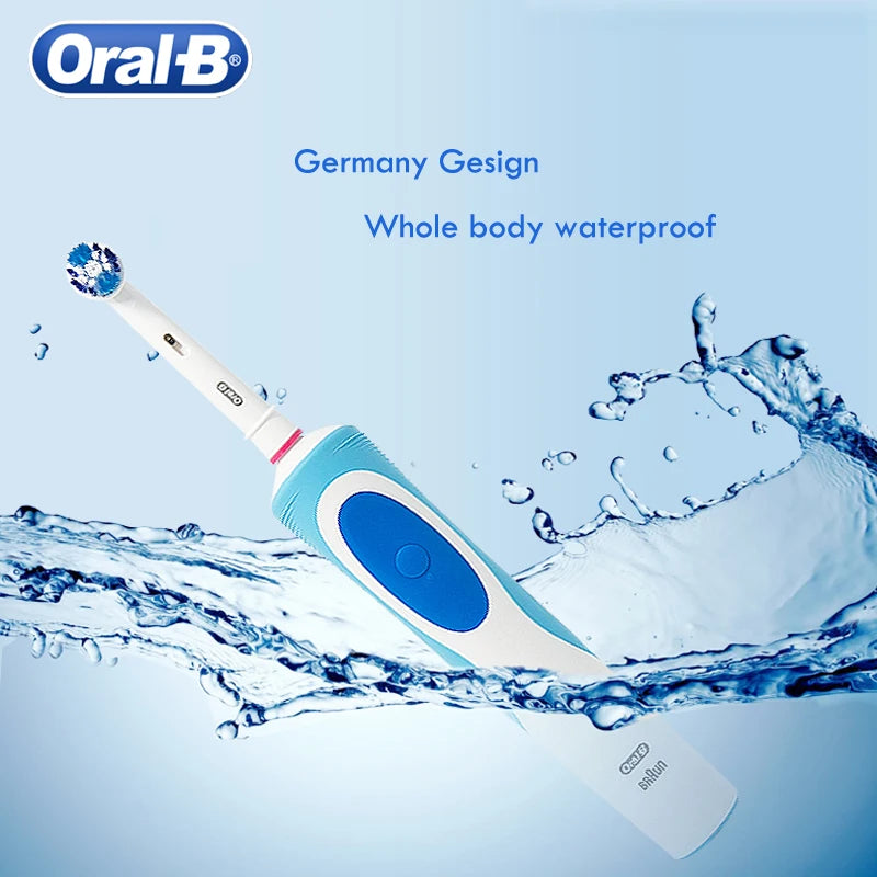 Tidesmit Oral B 3D White electric toothbrush with inductive charging and bonus brush head showing side profile