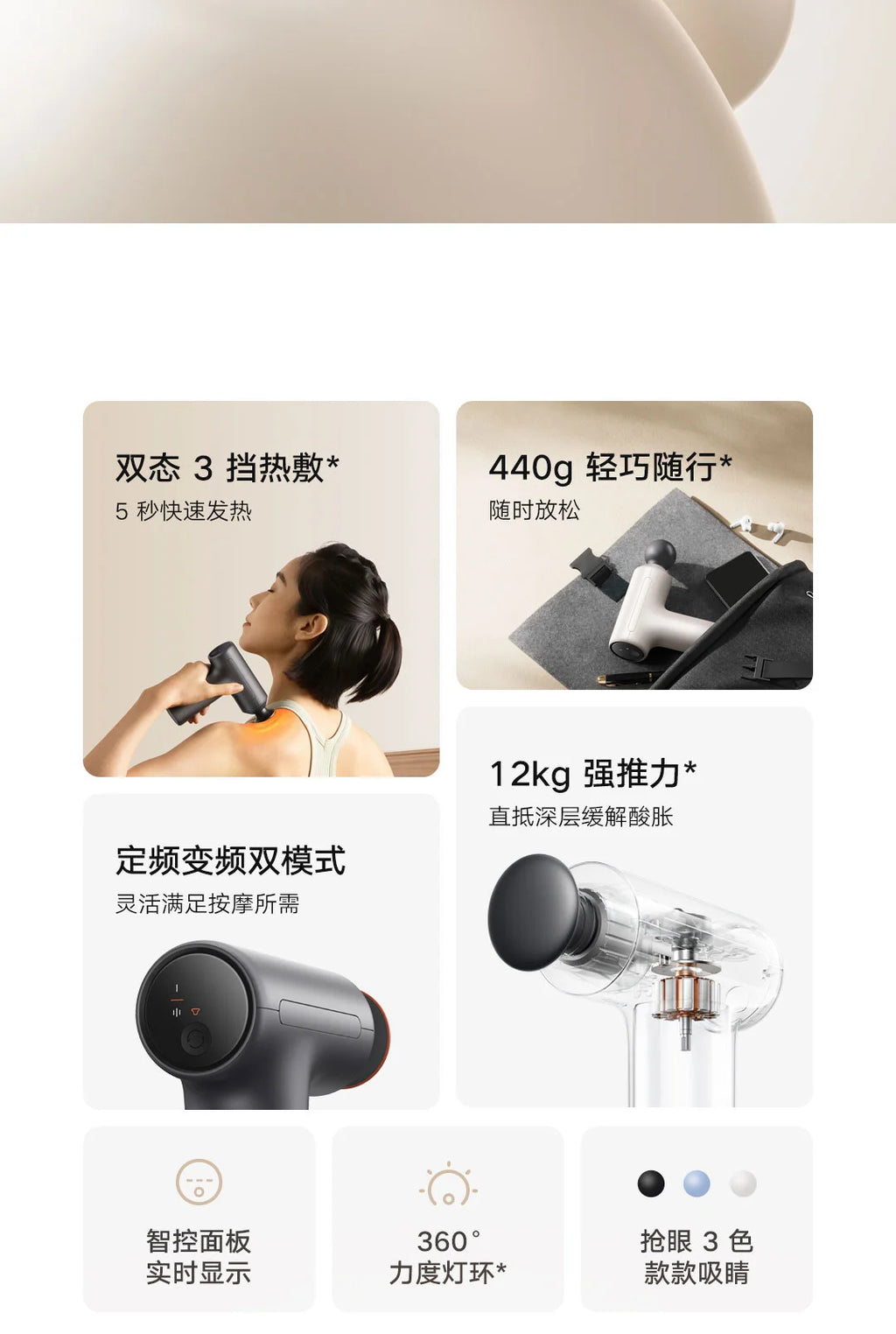 Mini Fascia Gun - Portable Deep Tissue Muscle Recovery Massager Fascia Gun Tidesmit
