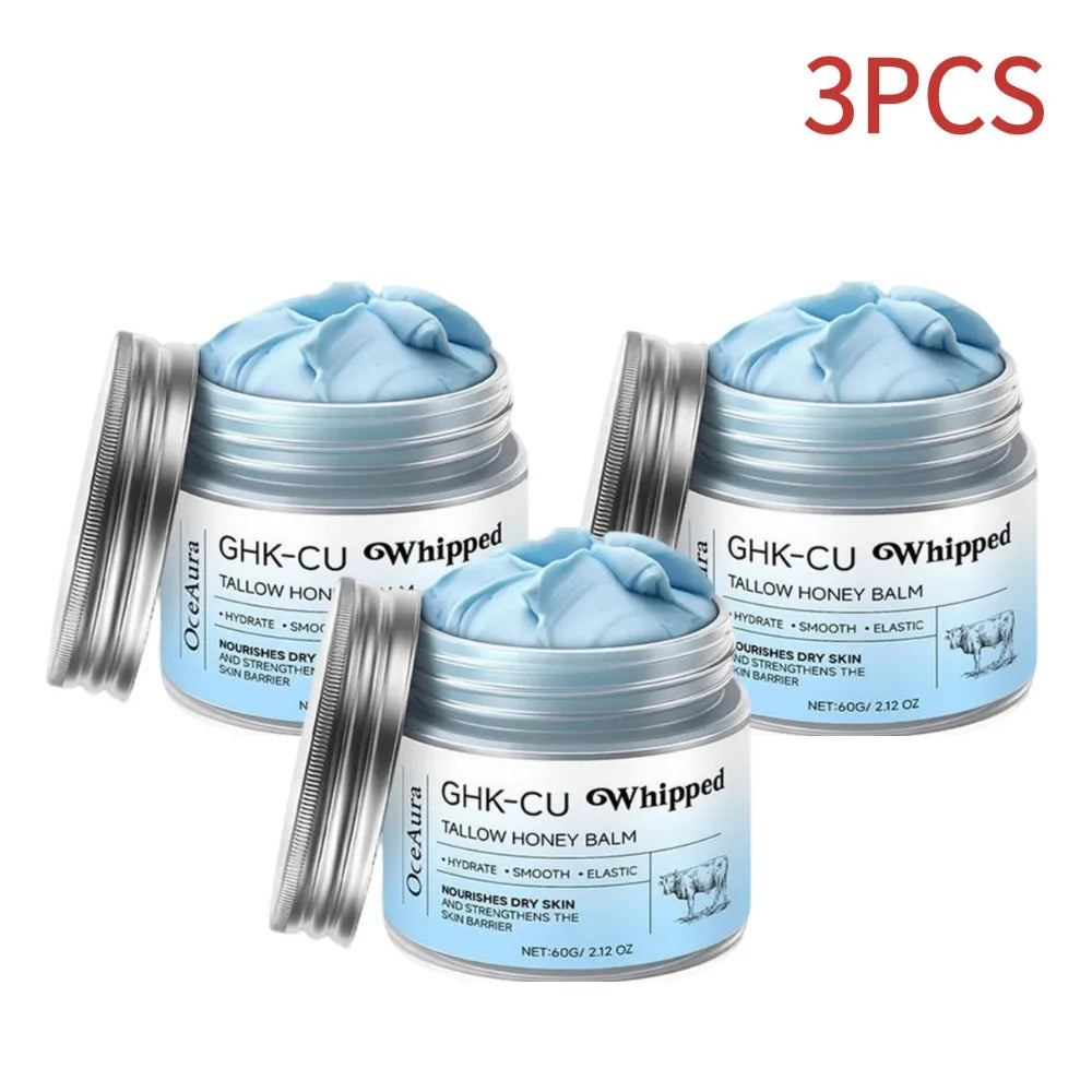 Copper Peptides GHK-Cu Beef Tallow Cream Blue Balm Manuka Honey Deep Moisturizing Nourishing Repair Barrier for All Skin Types