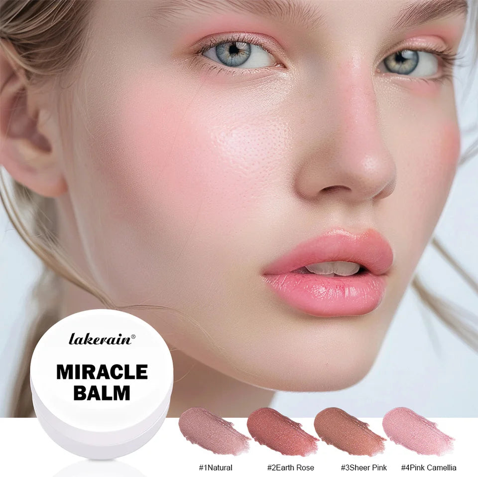 Tidesmit 4 colors multi-purpose cream blush and lipstick swatch for long-lasting Korean makeup look