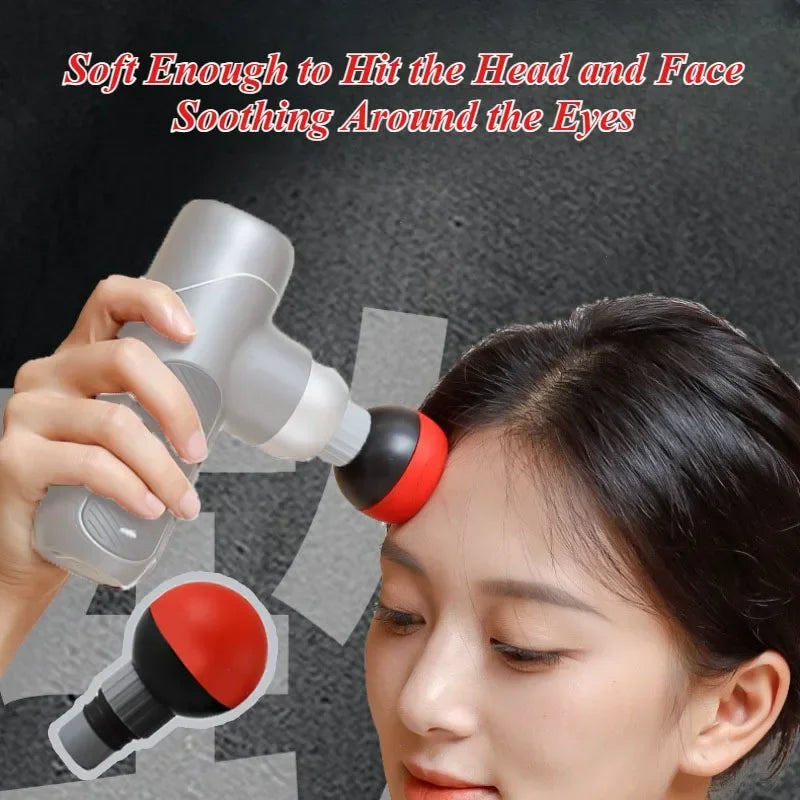 Massage Gun Replacement Heads | Soft Silicone Deep Tissue Attachments Fascia Gun Tidesmit