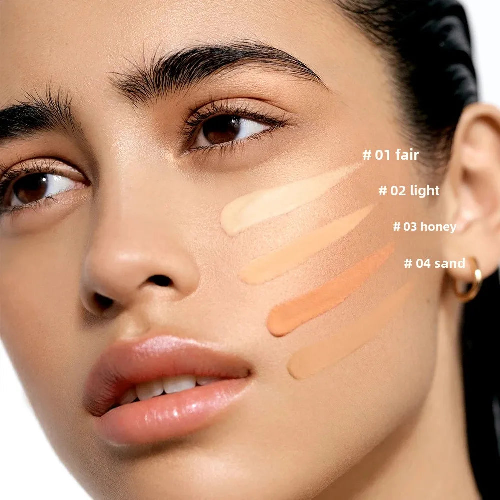 Tidesmit matte waterproof concealer makeup base providing lightweight full coverage for dark circles texture close-up
