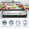 ZHONGMIN Multifunctional Vacuum Sealer Machine 110V Automatic Food Sealer with Built-in Cutter 5mm Dual Sealing Strong Suction