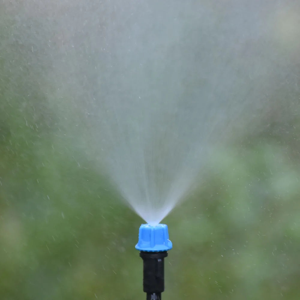 5M-30M Outdoor Misting Cooling System Garden Irrigation Watering 1/4'' Brass Atomizer Nozzles 4/7mm Hose for Patio Greenhouse