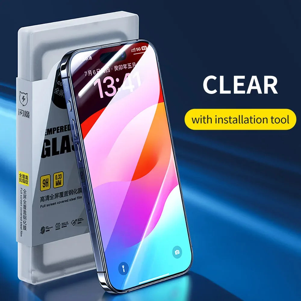 iPhone 17 Screen Protector, 9H Hardness Tempered Glass by Tidesmit HD Tidesmit