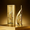 MORAKOT Golden Vacation unisex EDT 75ml: fresh scent in a gold skyscraper-shaped bottle for men and women.