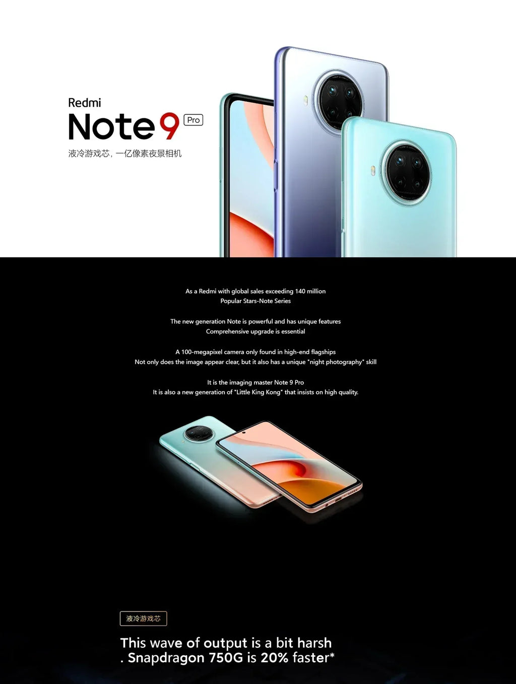 Redmi Note 9 Pro 5G Smartphone, 8GB RAM 256GB Storage, Unlocked Tidesmit