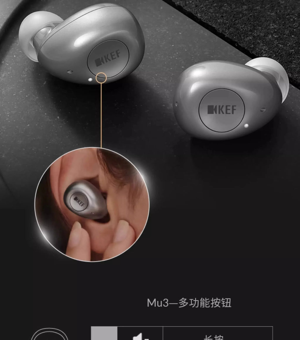 Tidesmit Hi-Fi Wireless Noise Cancelling Earbuds - Black & Gray Edition Tidesmit