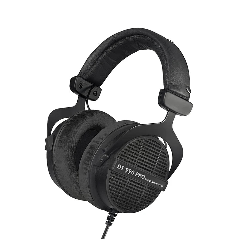 DT990 PRO Studio Headphones: Over-Ear Open-Back for Precise Mixing Black 80 Ohm Tidesmit