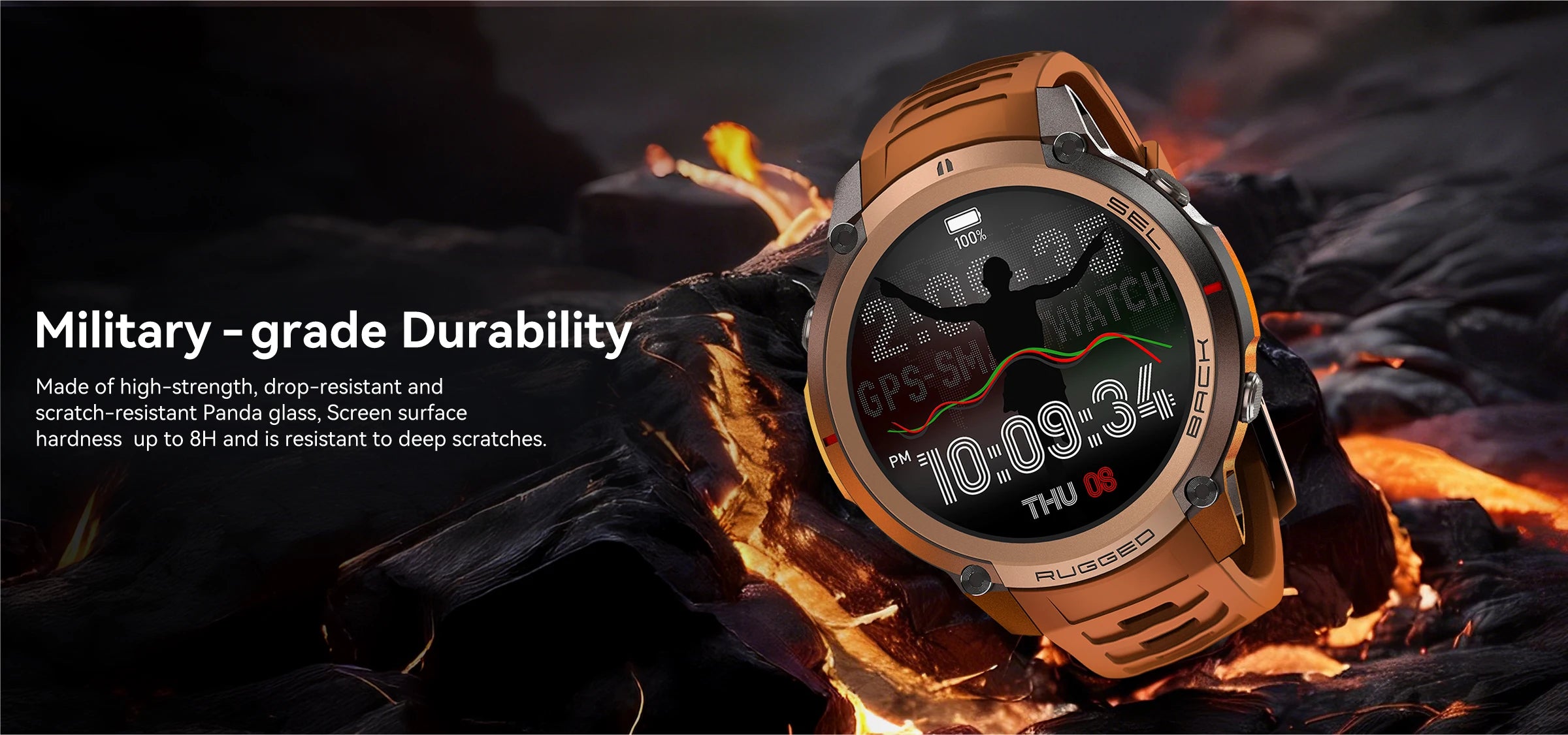LIGE 5ATM Waterproof GPS Smart Watch Heart Rate Blood Oxygen 500mAh Battery Fitness Outdoor Offline Map Smartwatch Men Women