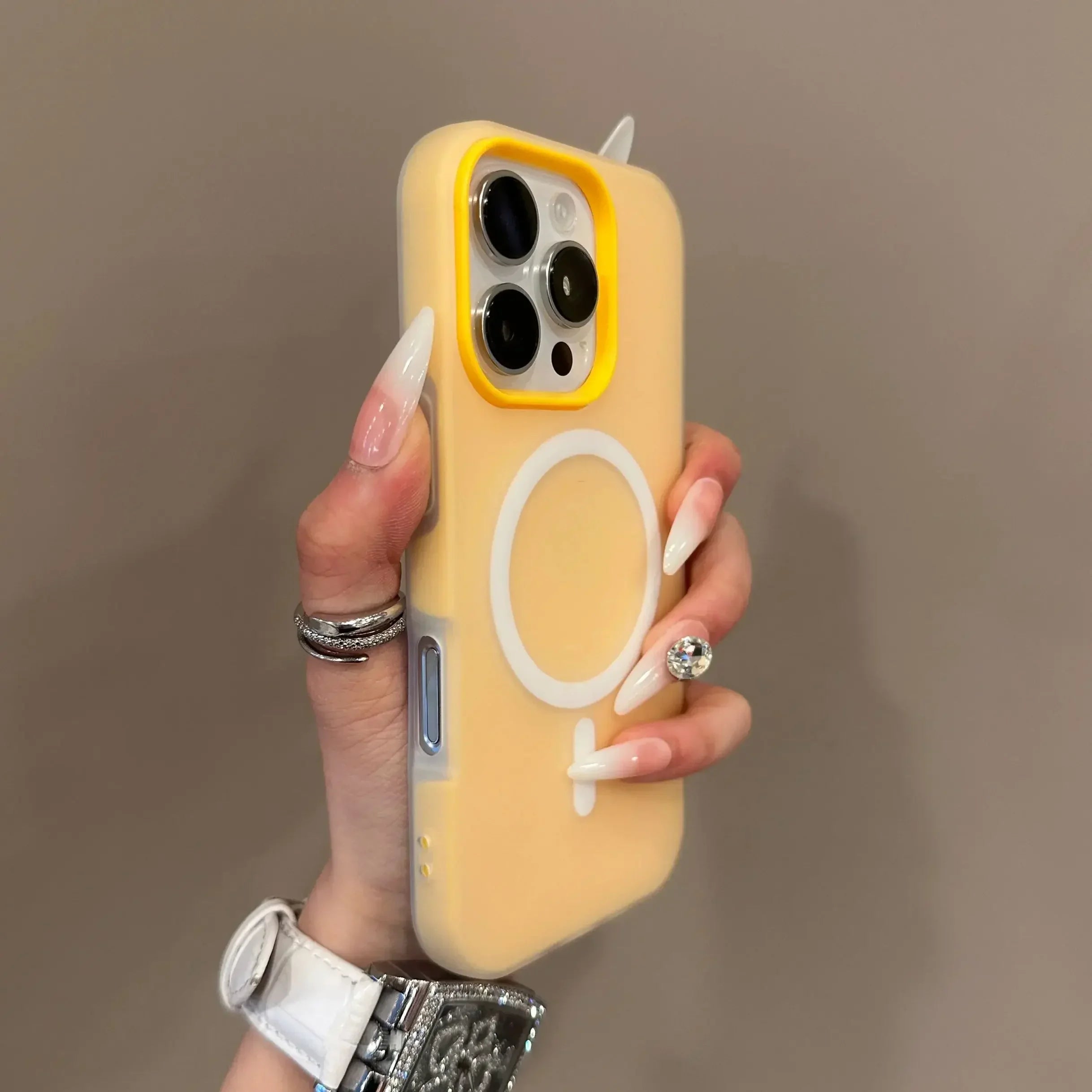 MagSafe Phone Case with Military-Grade Protection for iPhone Orange Tidesmit